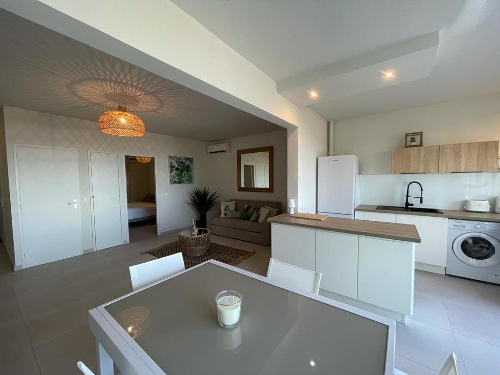 Appartement La Perle, T2 Les Pieds Dans L'Eau A 50M De La Mer แซงต์-ฟรองซัวส์ ภายนอก รูปภาพ